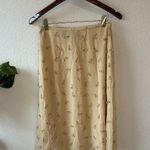 Dana Buchanan Silk Cream Skirt  Photo 0