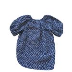 Anthropologie Pilcro Puff Sleeve Blouse Small Boho Fall Cottagecore Artsy Print Photo 2