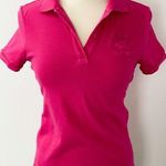 EXPRESS  Big Lion Polo Embroidered Logo Pink Large INV181 Photo 0