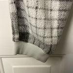 Aerie Snowed In Fleece Jogger Grey Plaid Lounge Pants Size Medium Photo 4
