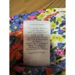 Talbots  Sz Large P Short Sleeve Floral Ruffle Sleeve Cottagecore Polyester Shirt Photo 6