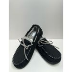 Nordstrom Rack Slippers Womens Size 8 Slip On Black Gray Faux Fur Shoes Photo 4