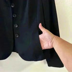 Valerie Stevens Valerie‎ Stevens Separates Blazer Padded Shoulder Womens Size 4 Petite Black Photo 13
