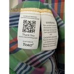 ROAR Embellished Bling Rodeo Cowgirl Western Stretch Shirt Green Purple XL Photo 3