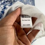 Sail To Sable  Gingham Cotton‎ Eyelet Floral Embroidery Flutter Sleeve Midi Dress Photo 10