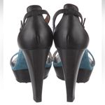 Tod's Suede & Leather T-Strap Platform Sandals Photo 3