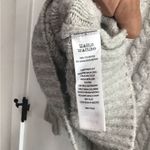 Joie  Women's Crew neck Front Cableknit Sweater Gray Size M Photo 3