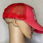 Billabong Women's Sun Your Bunz Trucker Hat Coral With White Letters Adjustable Photo 3
