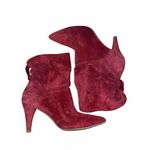 Michael Kors  Carey Booties Size 6 Red Suede Heels‎ Photo 7