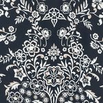 Roz & Ali  | Black Floral and Beaded Neckline Blouse | Large Photo 4