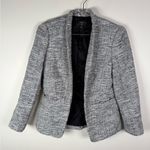 J.Crew  365 Textured Tweed Blazer Jacket Gray Black Open Front Photo 1