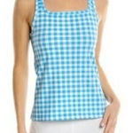EleVen by Venus Williams Women's Cross Court Tank Blue Gingham NWT Size‎ XS Photo 0