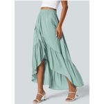 Halara Brand New  Women's Size Large Pink Flowy Long Maxi Dress Hi Low Photo 1