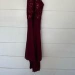 Xtraordinary  Women’s 3 Maroon Halter Sequin Dress Photo 1