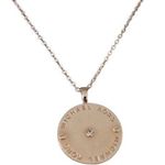 Michael Kors Rose Gold Pendant Necklace w/ CZ 18-20” Adjustable length NWT Photo 0