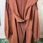 Free People Oversized Asymmetrical Hooded Jacket w/ Cinched Waist - Size -Small Photo 0
