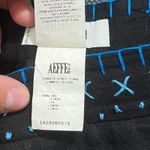 Moschino  Floral Flower Embroidered Black 100% Linen Pants‎ Womens Size 8 Photo 3