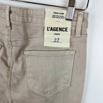 L'Agence NWT High Line Distressed Cropped Skinny in Biscuit Destruct Size 27 Photo 4