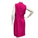 Rachel Roy  Women’s Sz 14 Raw Edge RuffleD Dark Pink Sheath Dress Photo 3