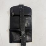 Fossil Vintage Y2K Black Card Holder Folding Zip Minimalist Snap Leather Wallet Photo 9