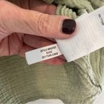 J.Crew  Green Squareneck Puff Sleeve Soft Gauze Top Blouse Size XL Photo 5