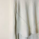Anthropologie Moth Wool Blend High Low Turtleneck Sweater Jumper in Ivory size M Photo 5