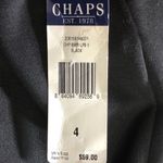 CHAPS Black Skirt Size 4 W/Side Zipper & Cougar Print Belt New With Tags Photo 3