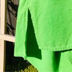 Green Cotton Embroidered Boho Halter Mini Dress Size M Size M Photo 4