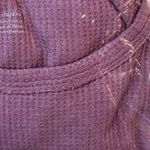 American Eagle  Women's Purple Waffle Knit Raglan Short‎ Sleeve Shirt XL Photo 3