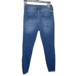 Kancan High Rise Dark Ripped Hem Skinny Jeans in dark sandblast wash size 25 Photo 3