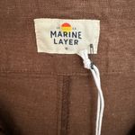 Marine layer NWT  Flora Wide Leg Tencel Pants Women's Brown Size 10 Photo 4