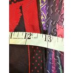 Edikted  Red Black Graphic Lace Up Mini Skirt  missing lace vintage Photo 7