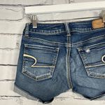 American Eagle  Super Stretch Blue Jean Shorts 0 High-Rise Casual Summer Denim Photo 8