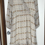 Hayden Brown Empire Waist Sundress with Bishop Sleeves Size 1XL Photo 0