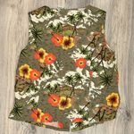 White Stag Vintage 90s Y2K  Sleeveless Button Up Top Floral Hawaiian Size XL Photo 5