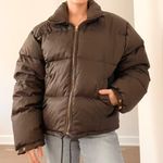 Vintage American Eagle Brown Ultra Puffer Goose Down Jacket Size M Photo 0