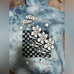 ALAB Tie Dye Graphic Hoodie Sweatshirt Unisex Adult Size XS. NWOT Blue Photo 6