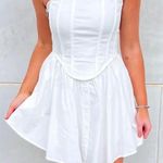 Strapless White Dress Size L Photo 0