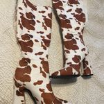 Nasty Gal Cow Print Boots Photo 3