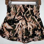 Free People Movement “The Way Home” Women's Tropical Print Shorts Size Small Black Photo 0