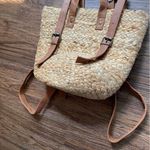 NWT XIX PALMS Shorebreak Picnic Cooler Bag Backpack Woven Straw Boho Bag Tan Photo 7