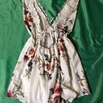 Women’s Open Back Floral Romper Women Size M Size M Photo 4