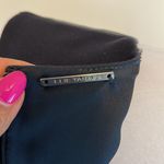 Elie Tahari  Black Marsala Leather Ponte Dress Photo 8