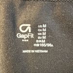 GapFit Black Full Zip Jacket Medium‎ Women's Activewear Running Athletic Mesh Photo 2