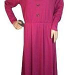 Carriage Court Hot Pink Dress Big Shoulder… Size 10 Photo 0