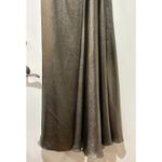 Theia Farren Strapless Gown Dress Pewter Satin Size 4 NWT Flattering MOB Dress Gold Photo 6
