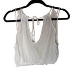 Free People  Angie Crop Tank - Ivory L Photo 4