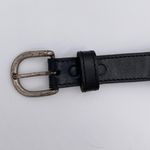 Vintage Black Leather Wolf Concho Belt Hand Crafted Mexico Western Southwestern Photo 7