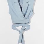 Bershka Cropped Tailored Blazer Vest Top Blouse Photo 1