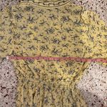 Max Studio  Flowy Ruffle Collar Tiered Yellow Floral Maxi Dress  medium Photo 7